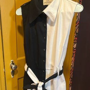 FBC Black and White Directors Jumpsuit